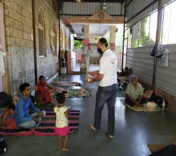 Food distribution program on 2 October Gandhi Jayanti