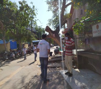 Food distribution program on 2 October Gandhi Jayanti